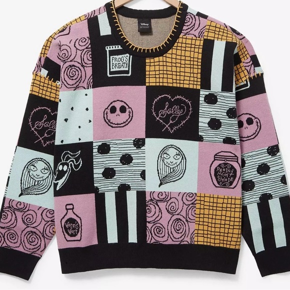 Boxlunch Sweaters - The Nightmare Before Christmas
Sally Patchwork Sweater